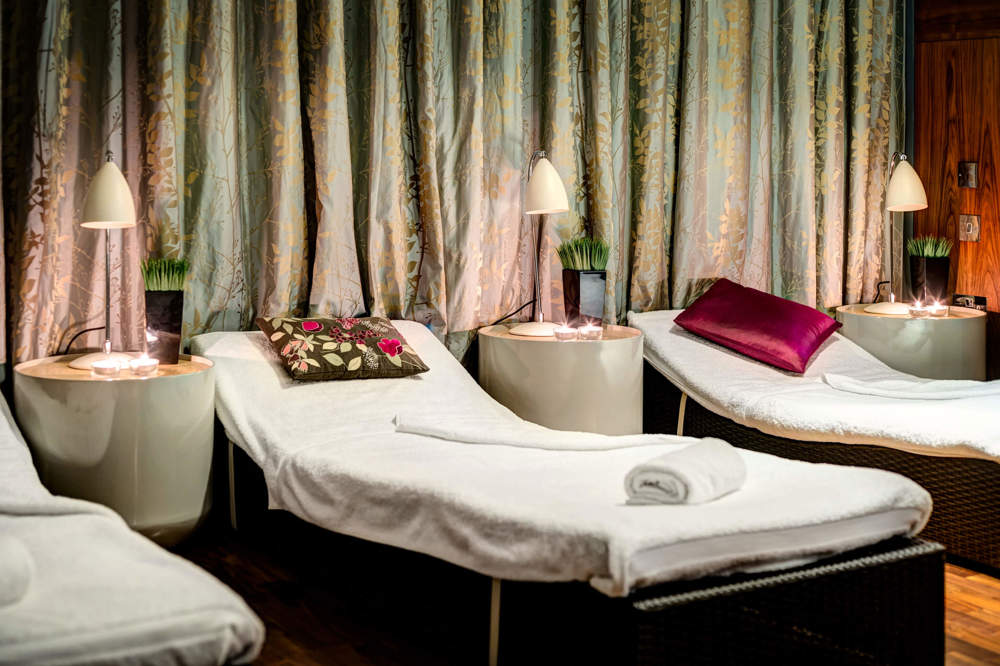 Massage beds at Edinburgh spa hotel