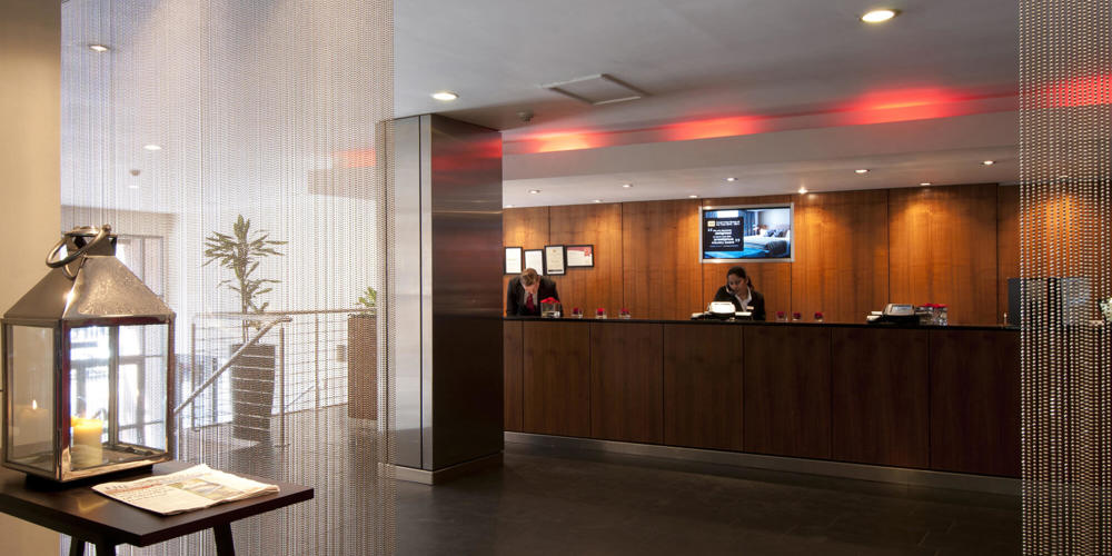 Reception at Apex Grassmarket Hotel