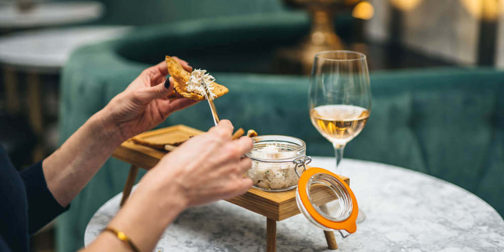 Food and wine at Lazy Ballerinas