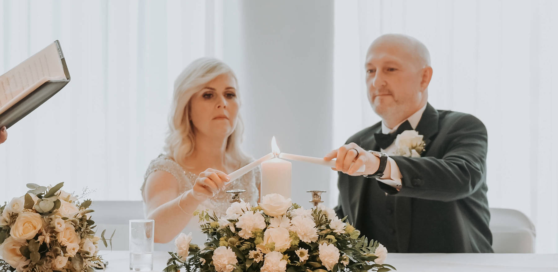 Couple Lighting Wedding Candle