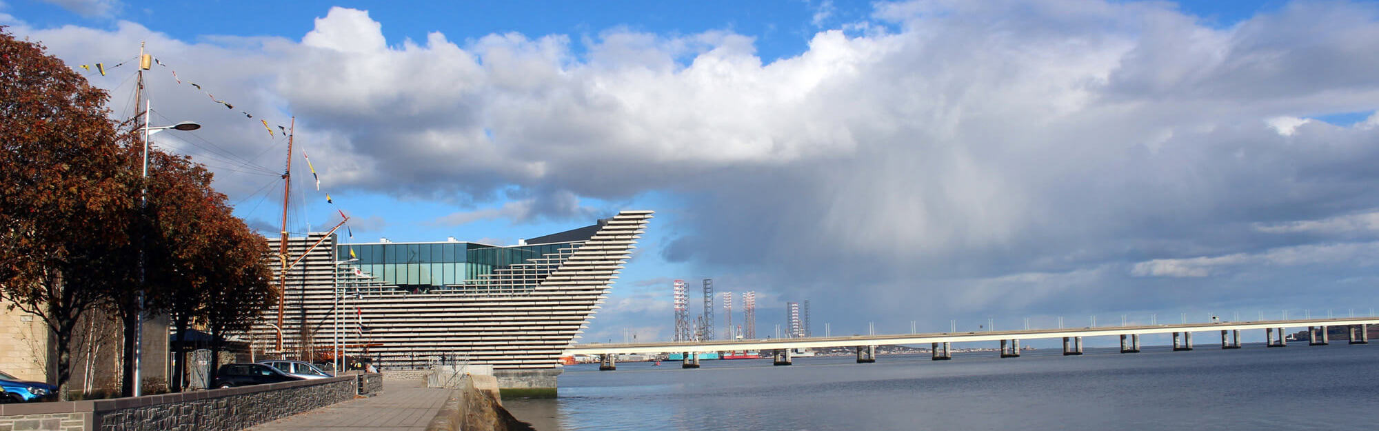 View of Tay Road Bridge in Dundee