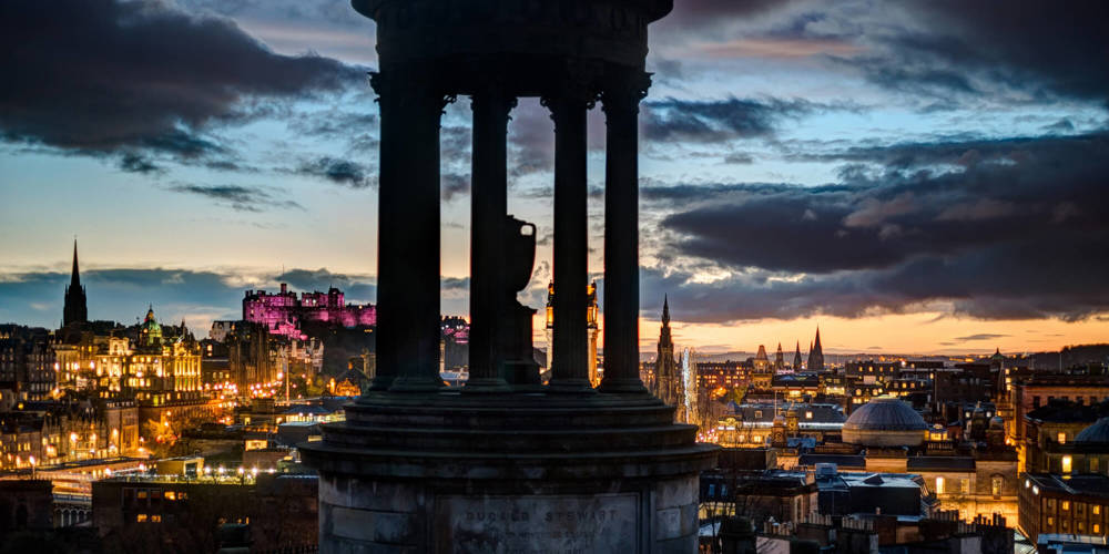 Calton Hill at dusk