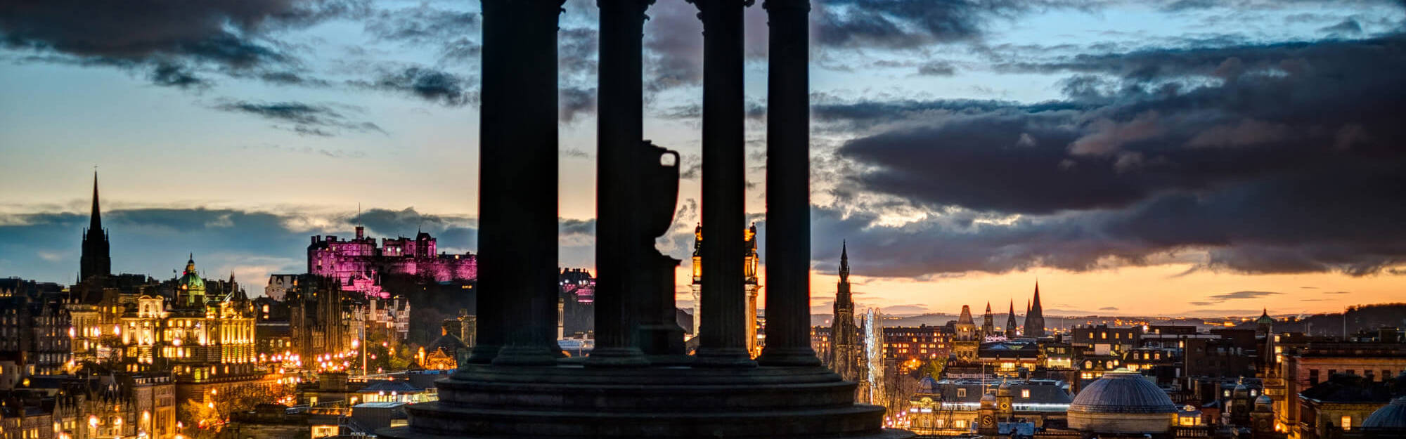 Calton Hill at dusk