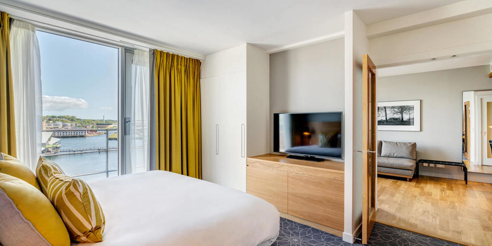 Master Suite bedroom and living area with view