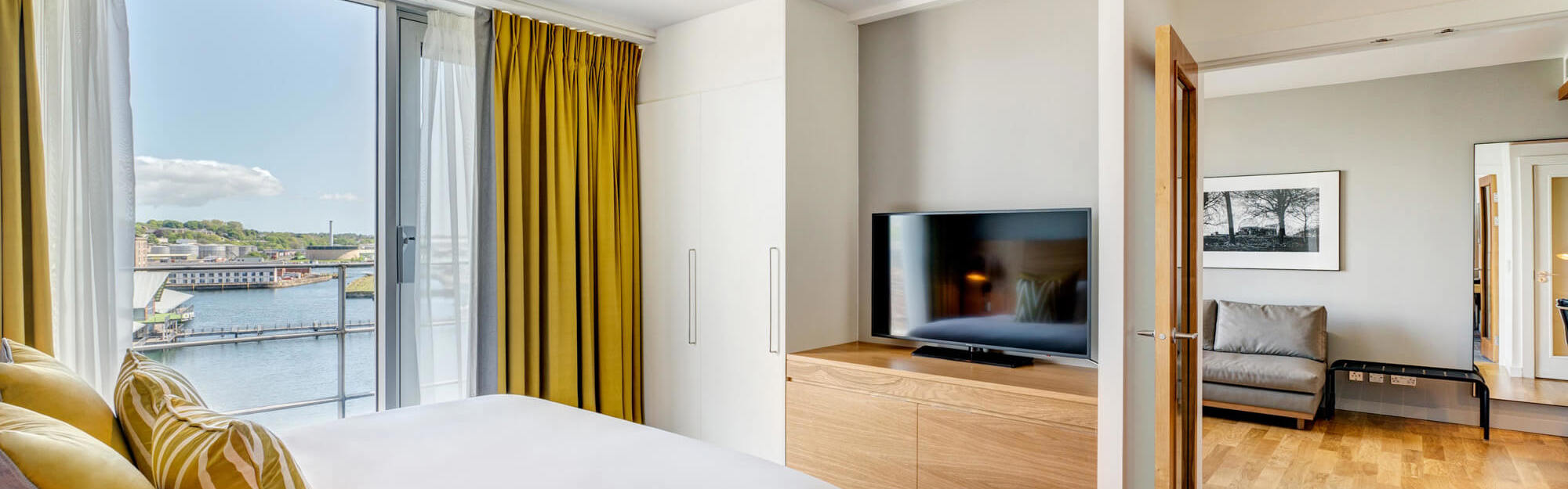 Master Suite bedroom and living area with view