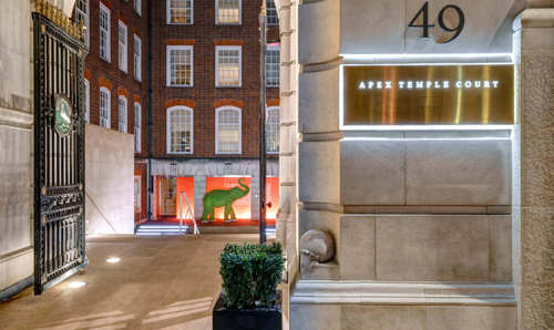 Apex Temple Court Hotel Exterior of Apex Temple Court Hotel at night