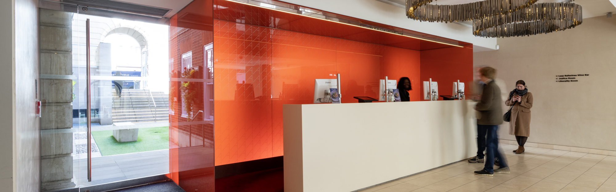 Reception at Apex Temple Court Hotel