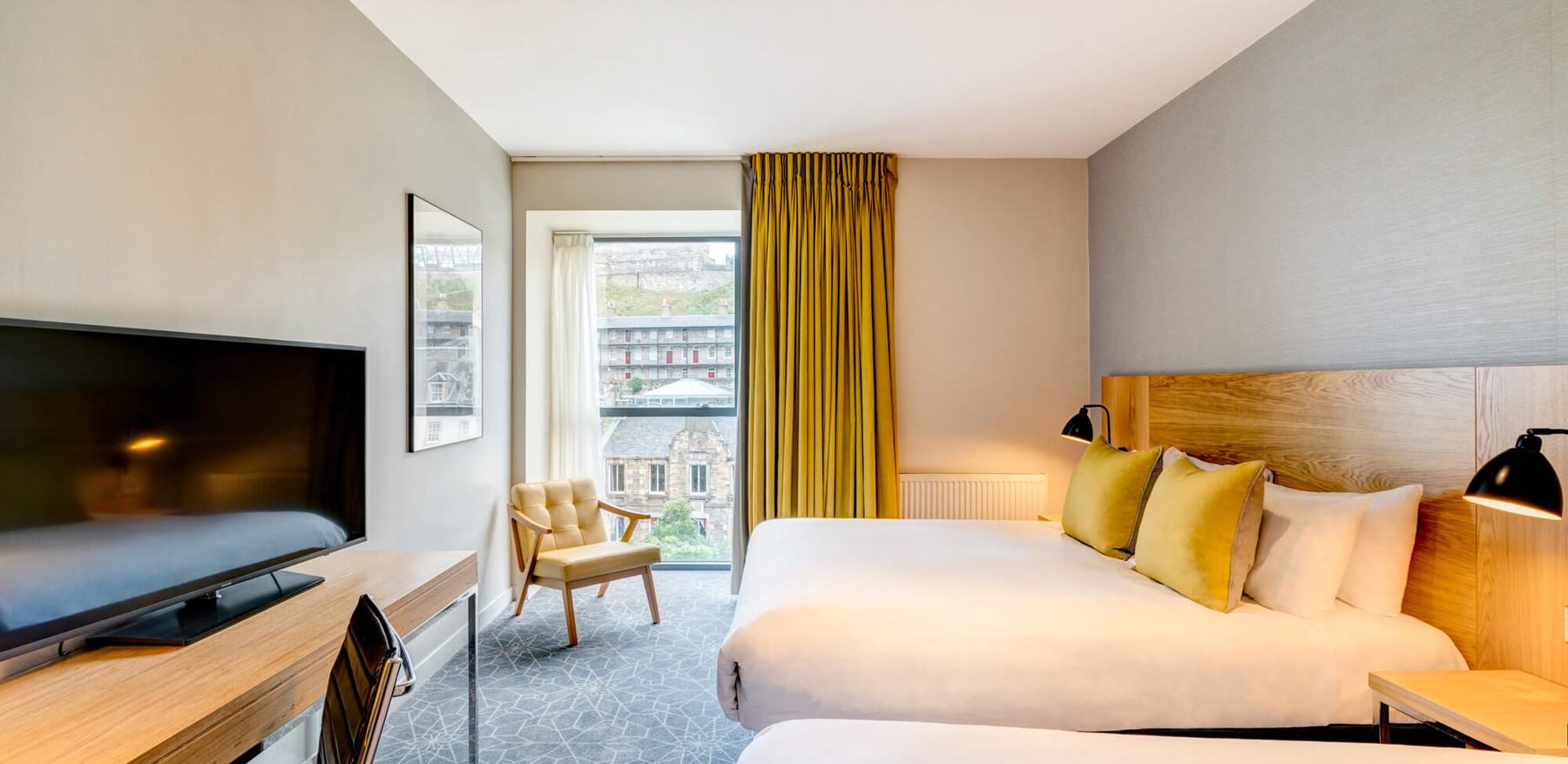 Family Room with two queen-size beds at Apex Grassmarket Hotel
